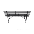 Banc de jardin extérieur dépliable en métal